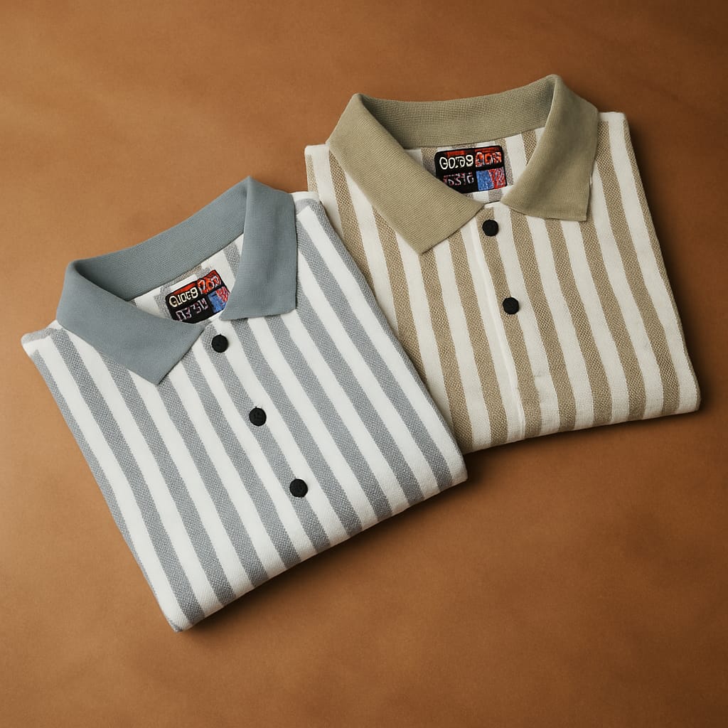 Striped Polo T-Shirt