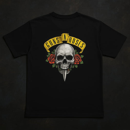 Guns N' Roses "Skull & Roses Legacy" Black T-Shirt